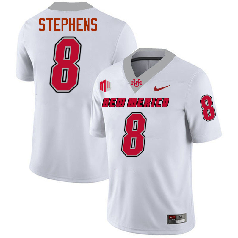 Clint Stephens UNM Lobos Jersey,New Mexico Lobos Football Jersey,Uniforms-White